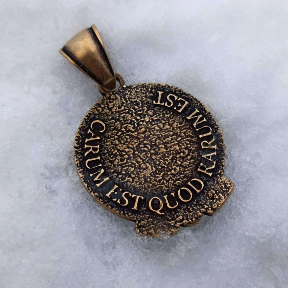 Roman eagle Aquila bronze SPQR pendant