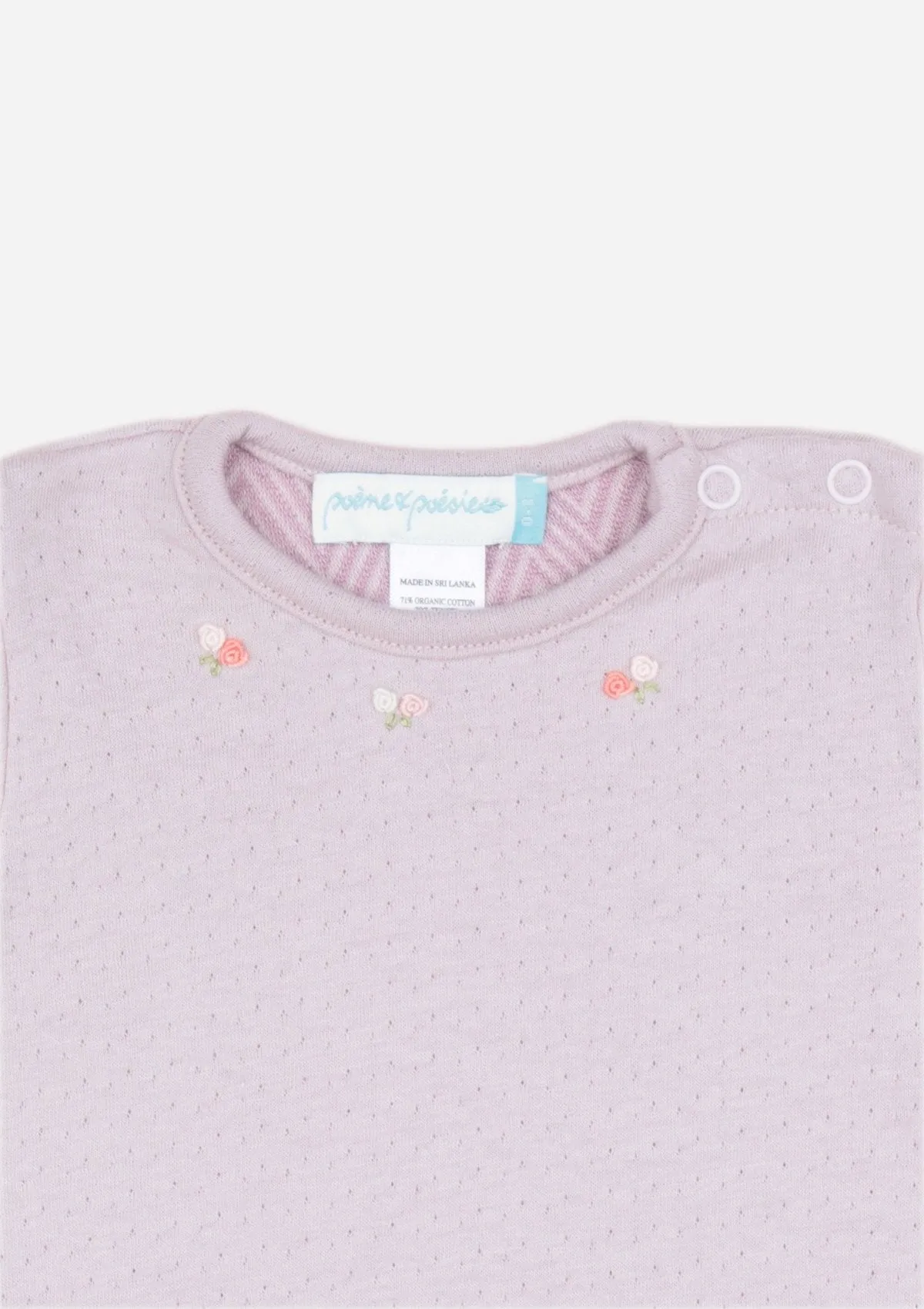 Rose Necklace Baby Gown, Dusty Purple