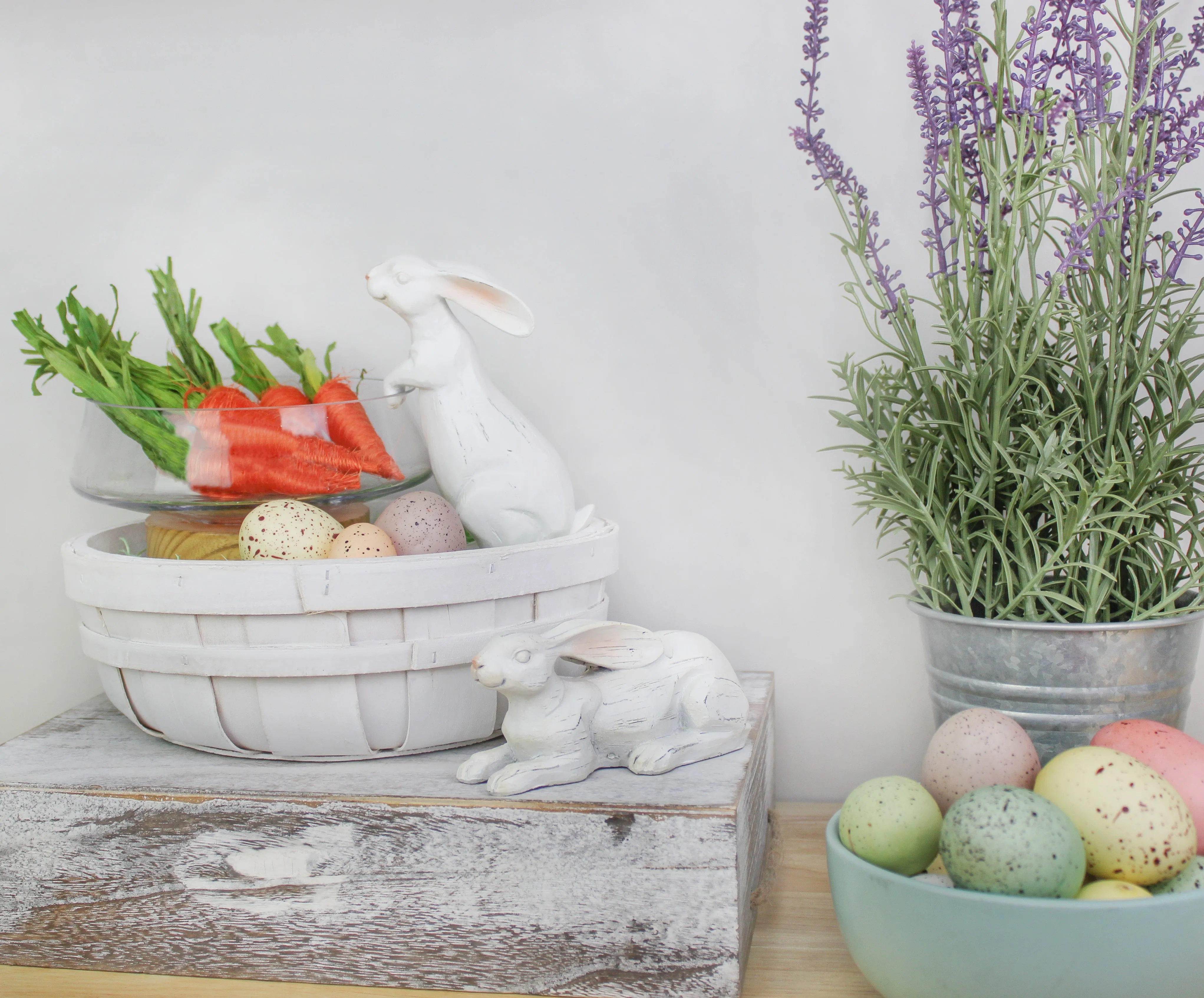 Round Decorative Wood Baskets (Case of 4)