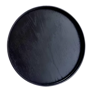 Round Hard Wood Tea Tray - Medium