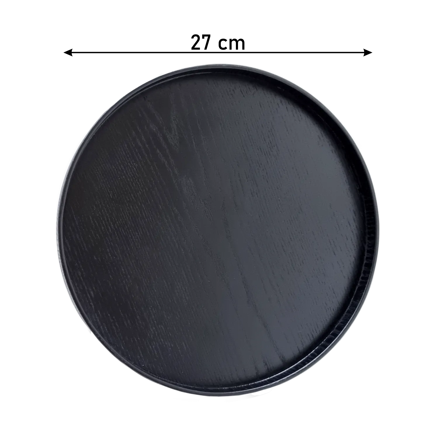 Round Hard Wood Tea Tray - Medium