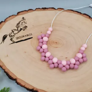 RTS | OOAK | Vintage Rose and Soft Pink Princess Necklace