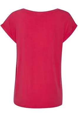 Saint Tropez Adelia T-Shirt - Bright Rose