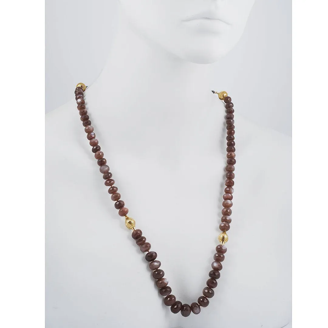 SALE - Chocolate Moonstone Necklace