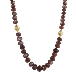 SALE - Chocolate Moonstone Necklace