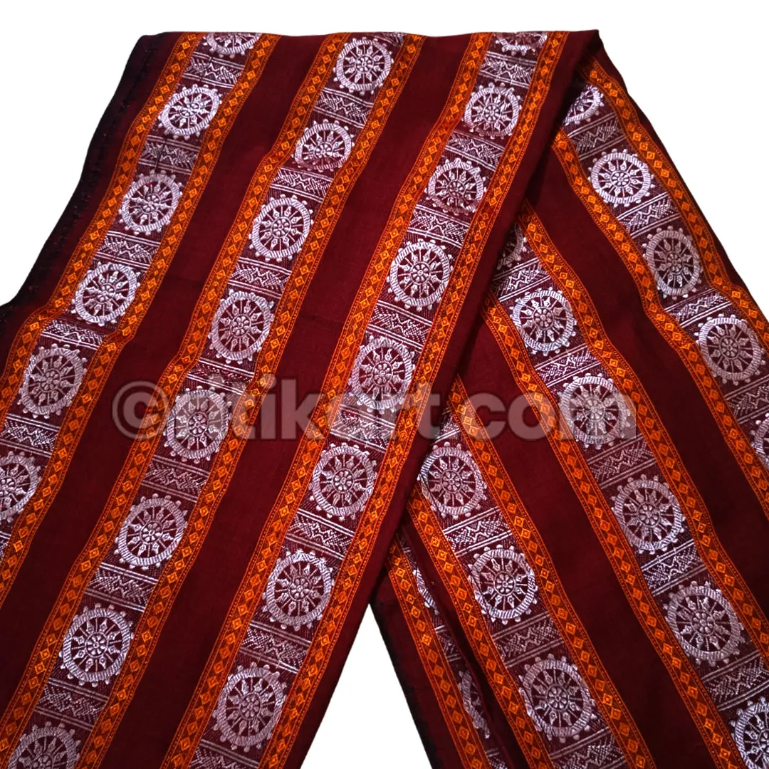 Sambalpuri Fabric For Women Konark Wheel design