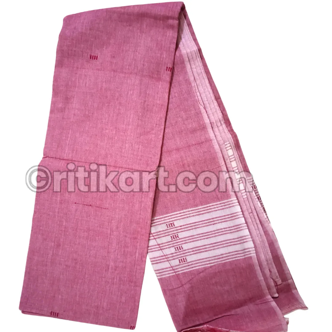 Sambalpuri Fabric For Women Light Pink & White