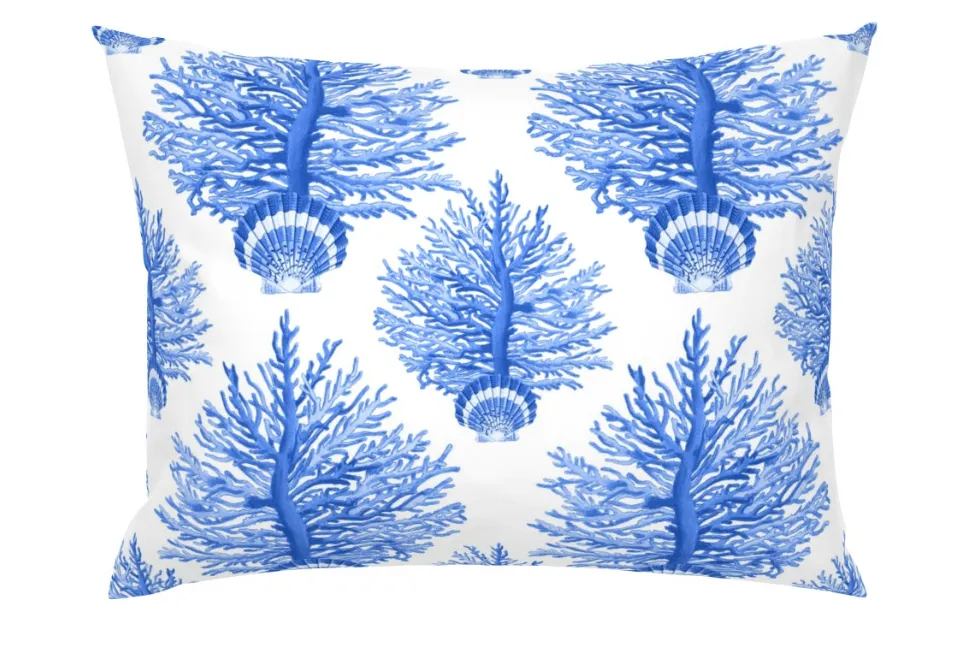 SEA BLOOMS DUVET IN BLUE