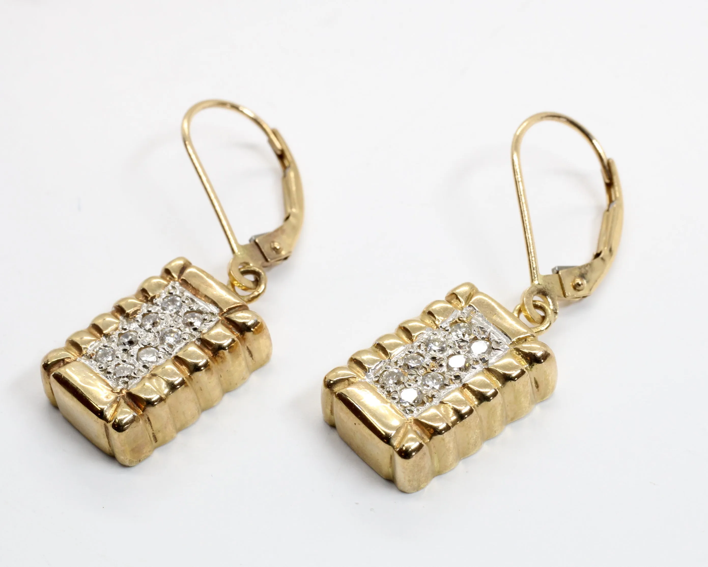 Set of Diamond Cotton Bale Necklace and Earrings with Small Bales