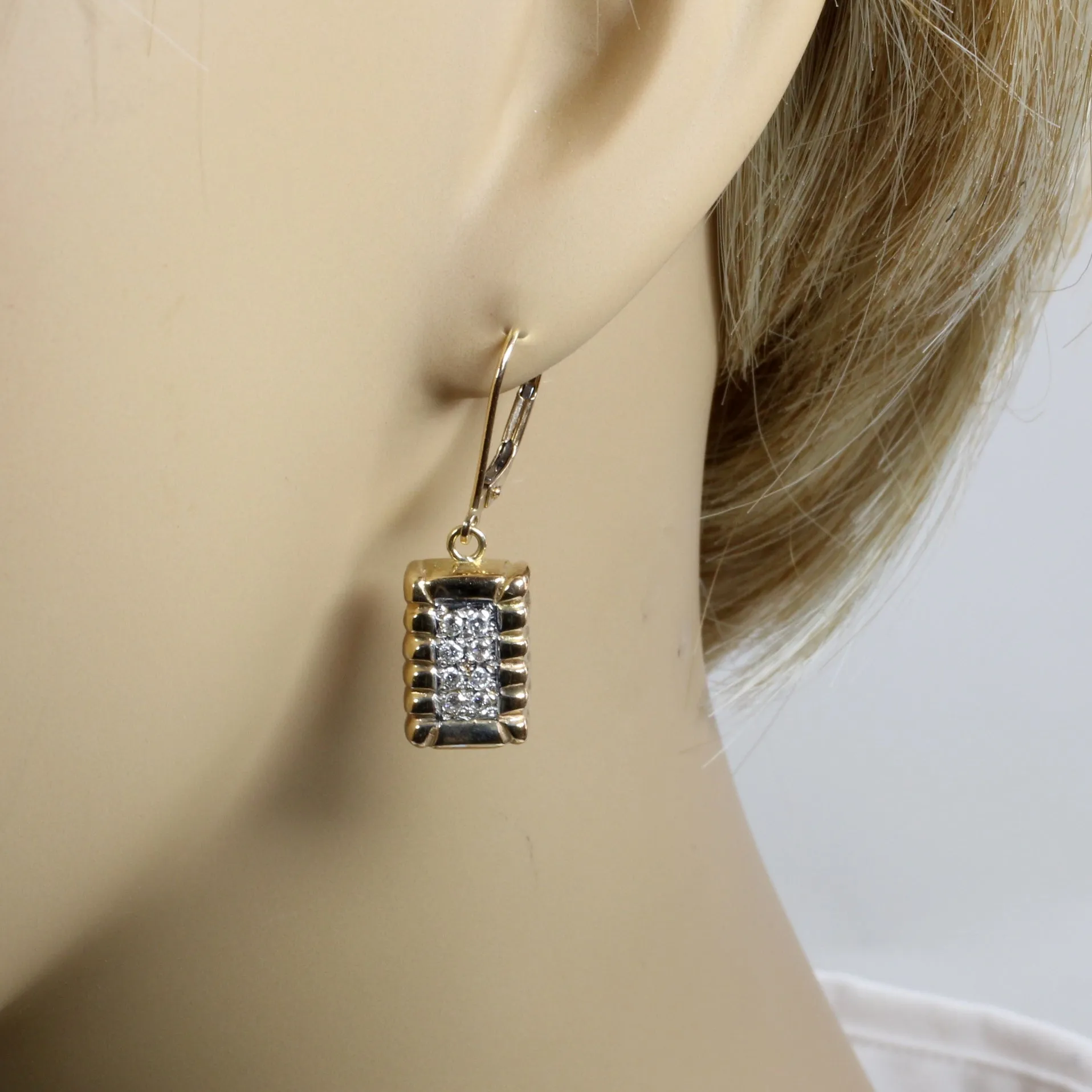Set of Diamond Cotton Bale Necklace and Earrings with Small Bales