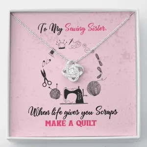 Sewing Sisters Knot Necklace