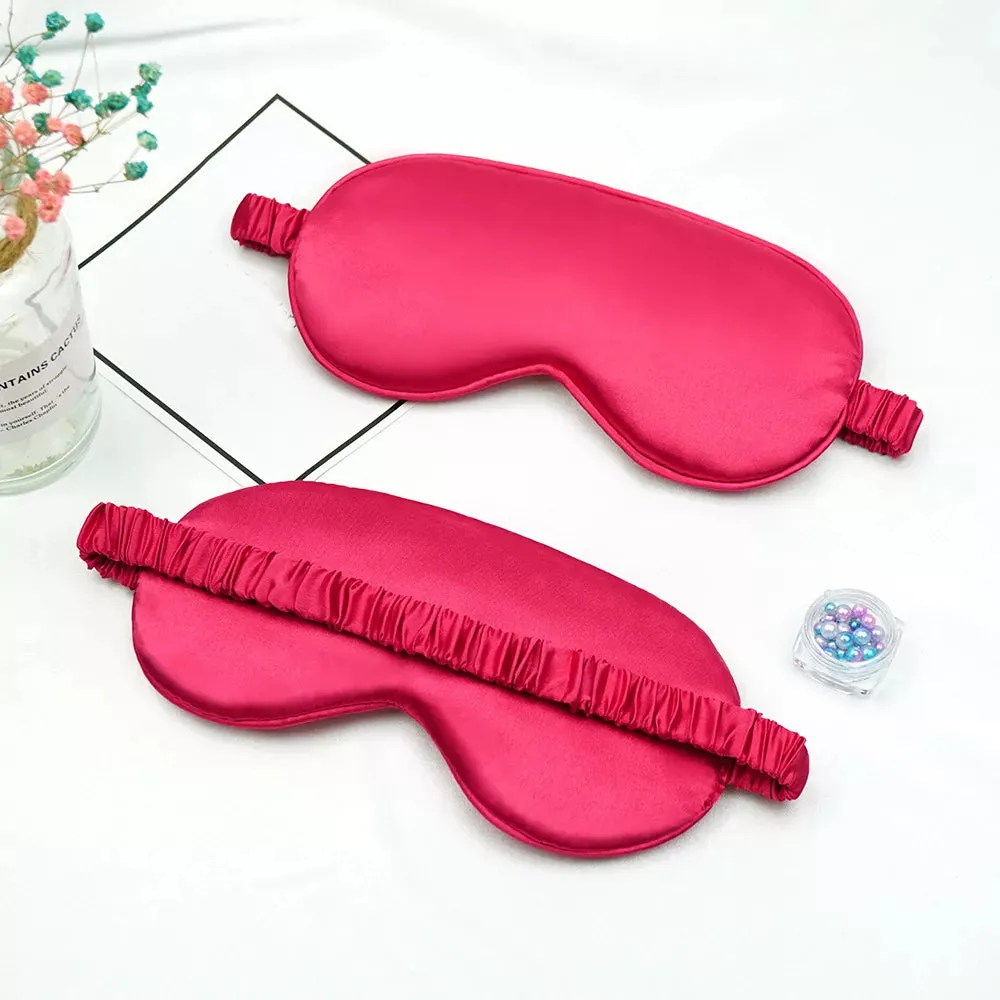 Silk Eye/Sleeping Mask Soft Padded Sleep Blindfold Eye Mask Nice Gift Idea