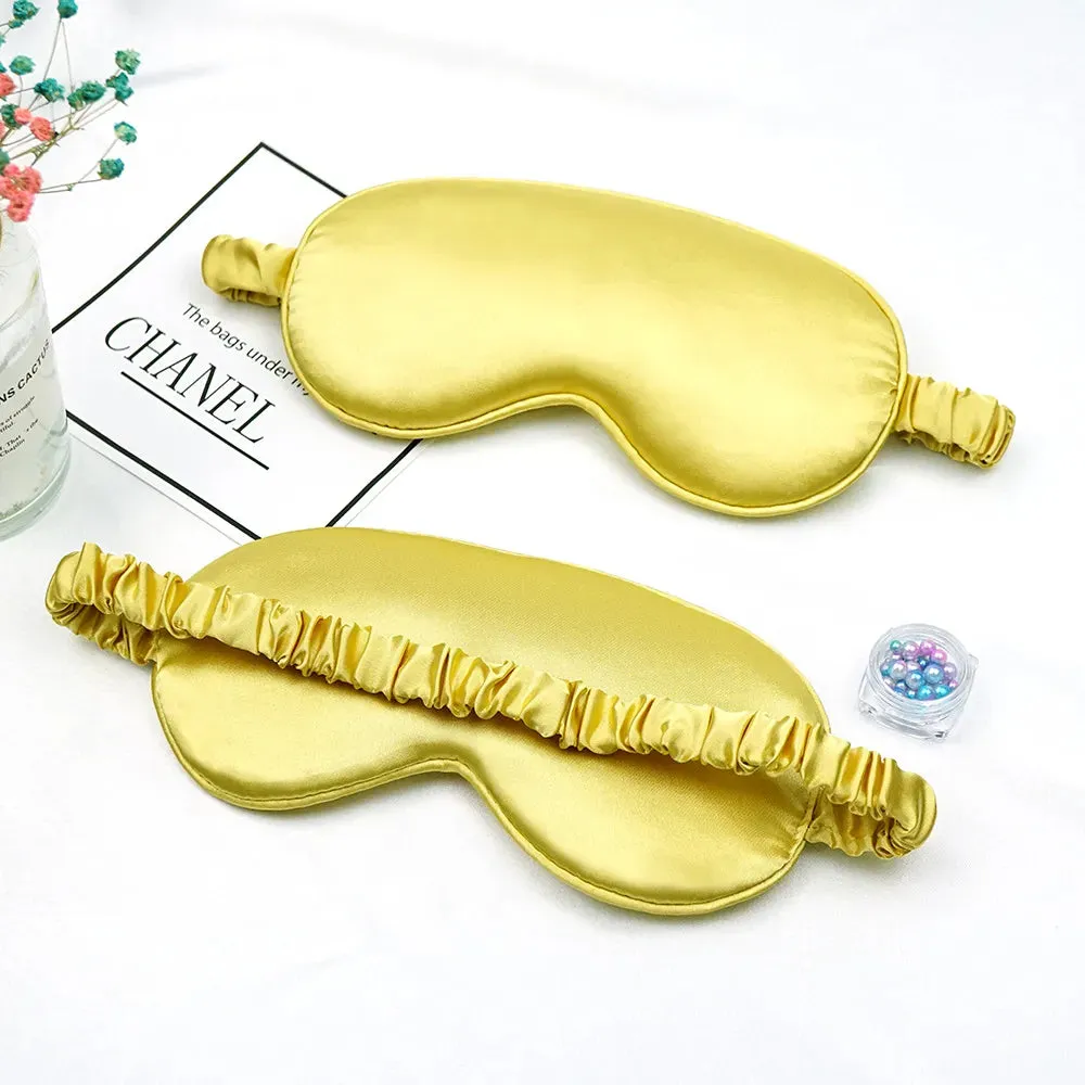 Silk Eye/Sleeping Mask Soft Padded Sleep Blindfold Eye Mask Nice Gift Idea