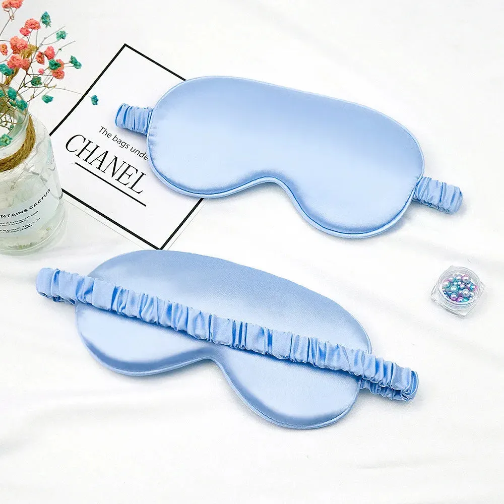 Silk Eye/Sleeping Mask Soft Padded Sleep Blindfold Eye Mask Nice Gift Idea
