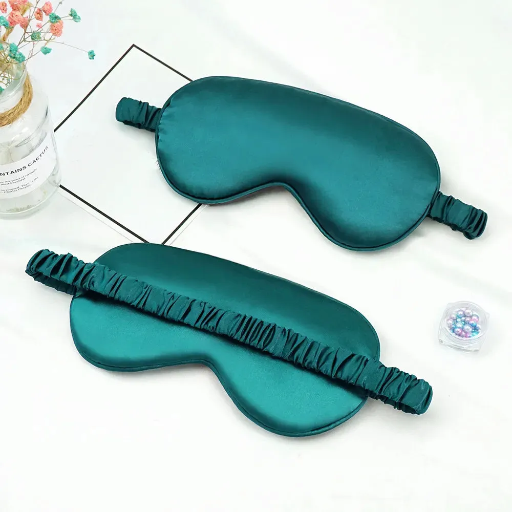 Silk Eye/Sleeping Mask Soft Padded Sleep Blindfold Eye Mask Nice Gift Idea