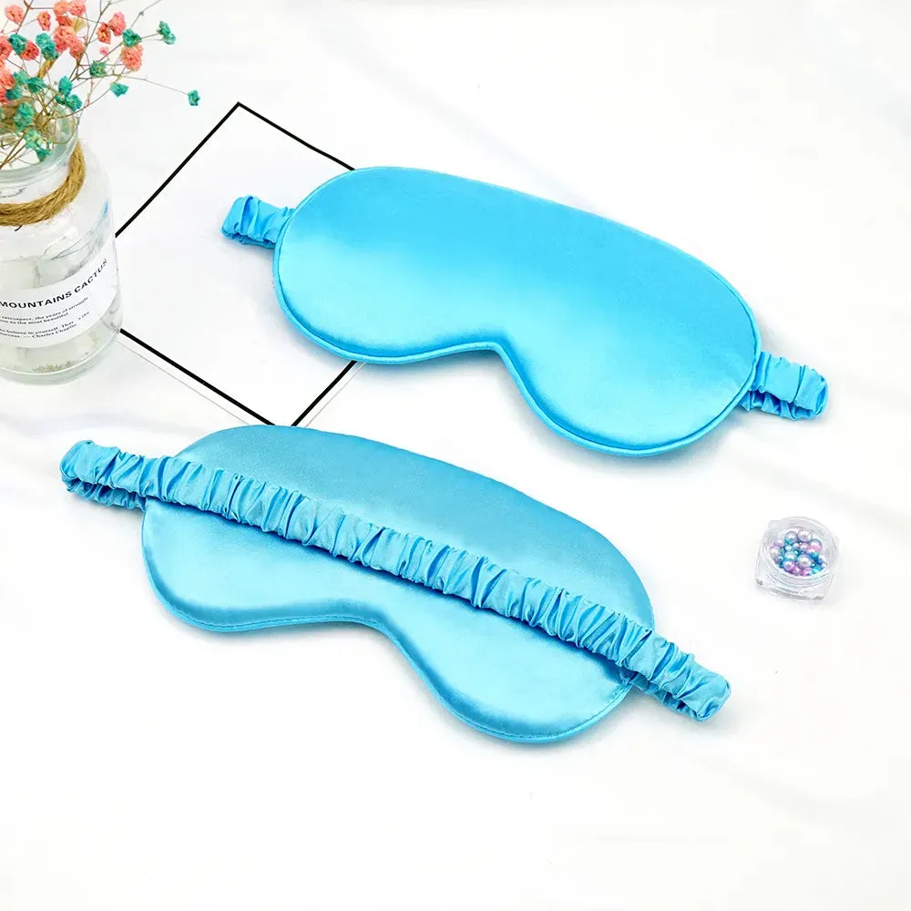 Silk Eye/Sleeping Mask Soft Padded Sleep Blindfold Eye Mask Nice Gift Idea