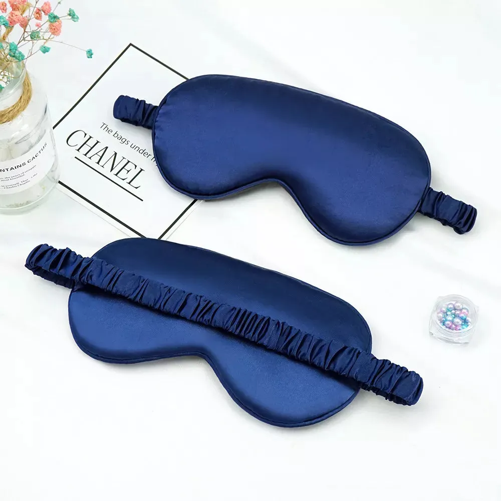 Silk Eye/Sleeping Mask Soft Padded Sleep Blindfold Eye Mask Nice Gift Idea