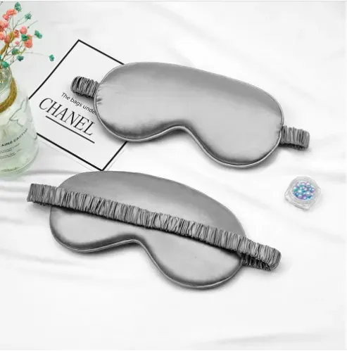 Silk Eye/Sleeping Mask Soft Padded Sleep Blindfold Eye Mask Nice Gift Idea
