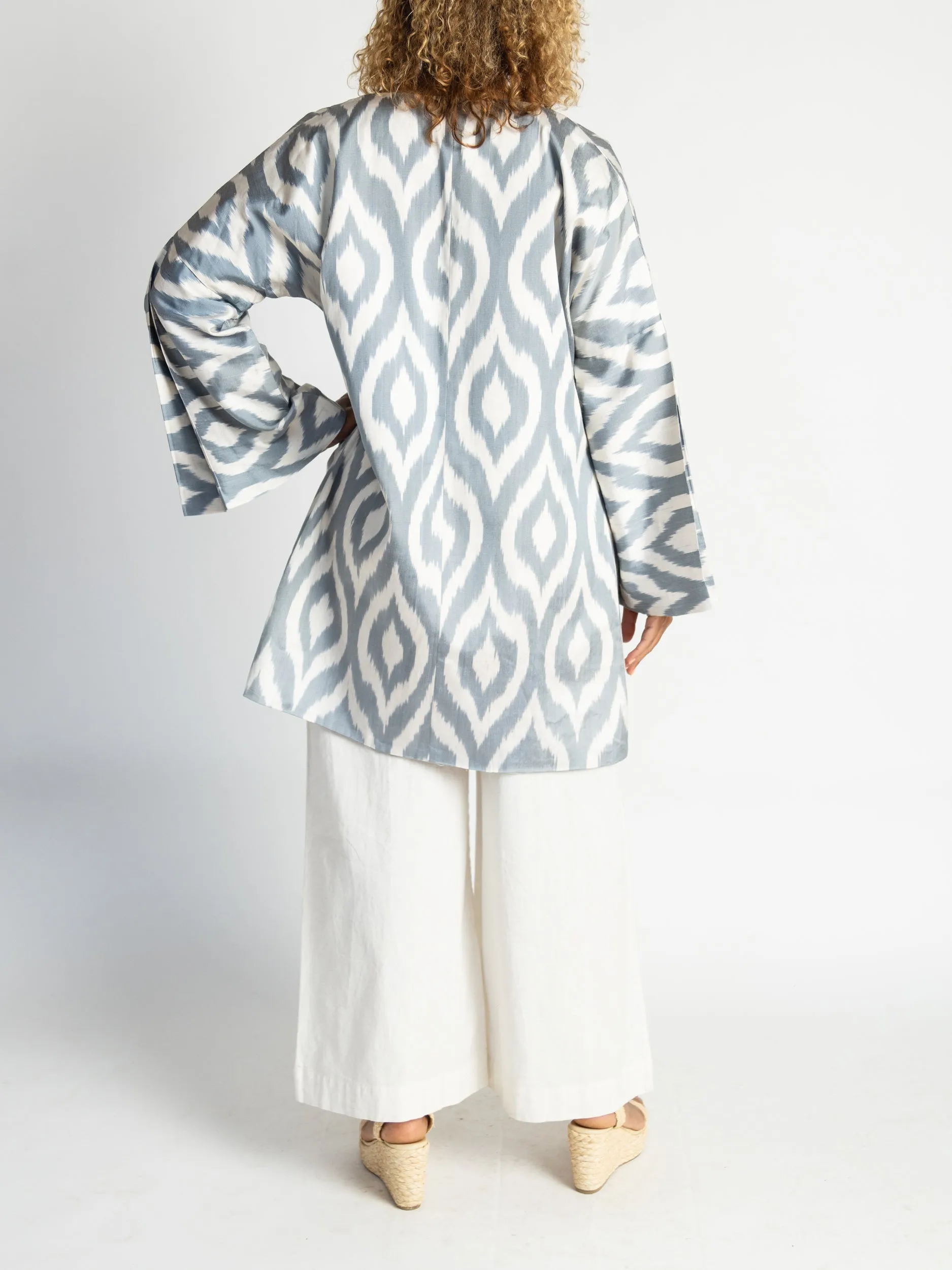 Silk Ikat Chapan Coat