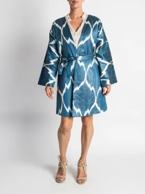 Silk Ikat Chapan Coat
