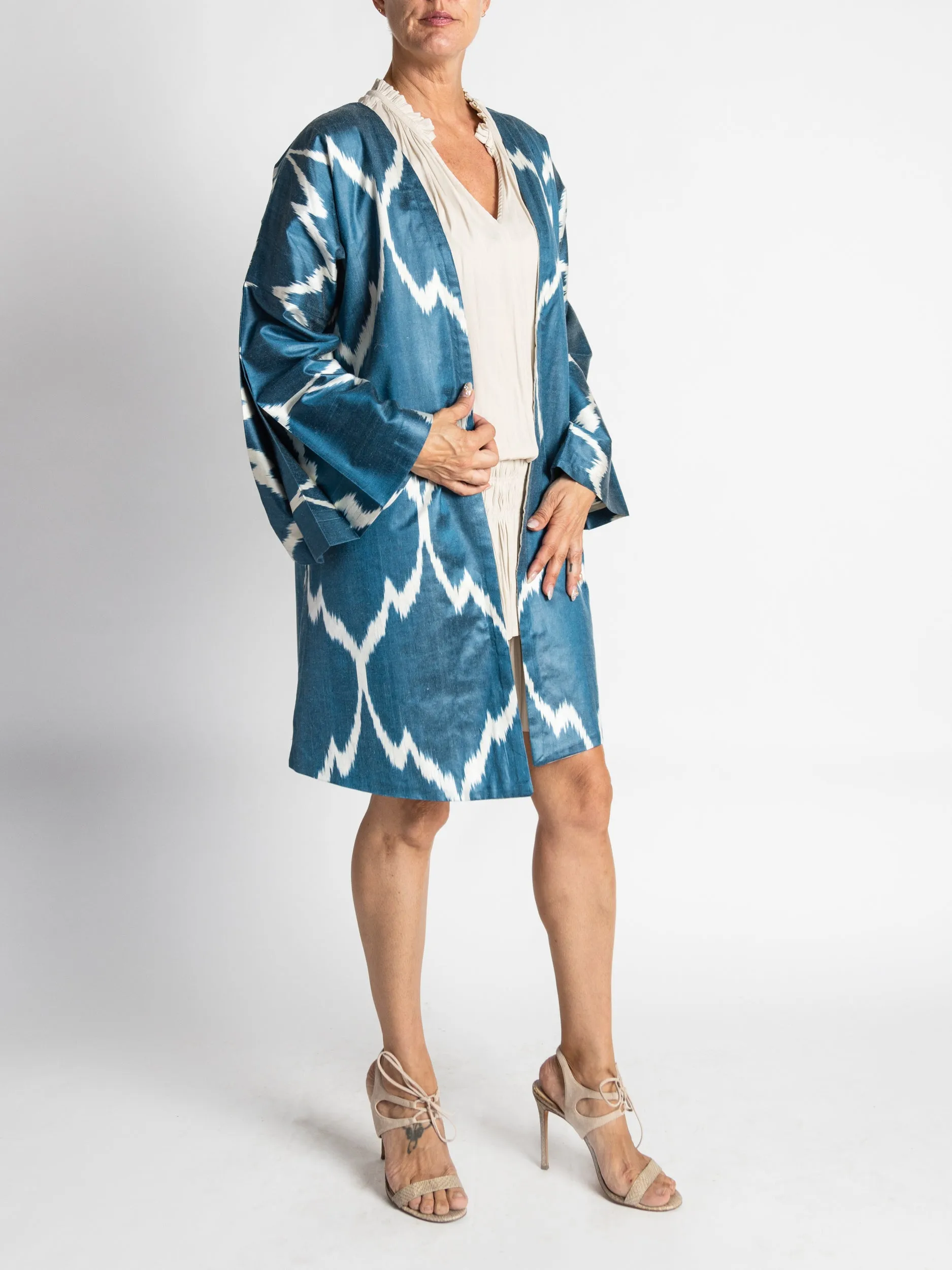 Silk Ikat Chapan Coat