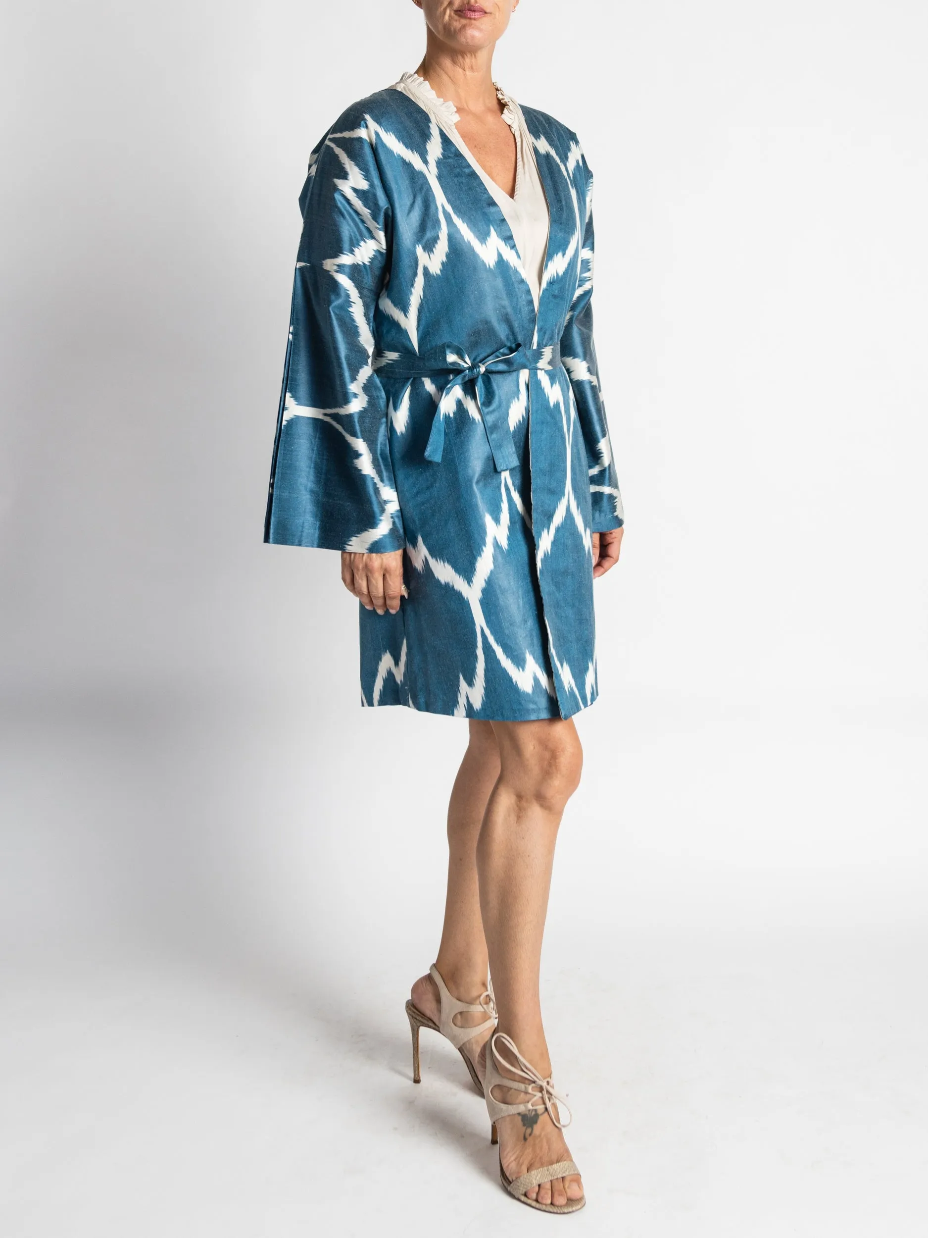 Silk Ikat Chapan Coat