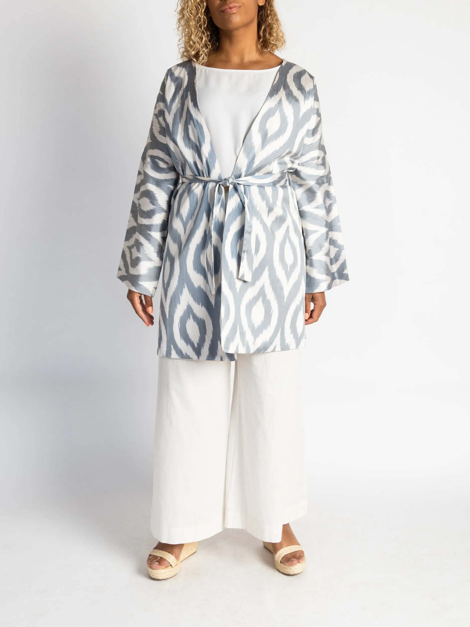 Silk Ikat Chapan Coat