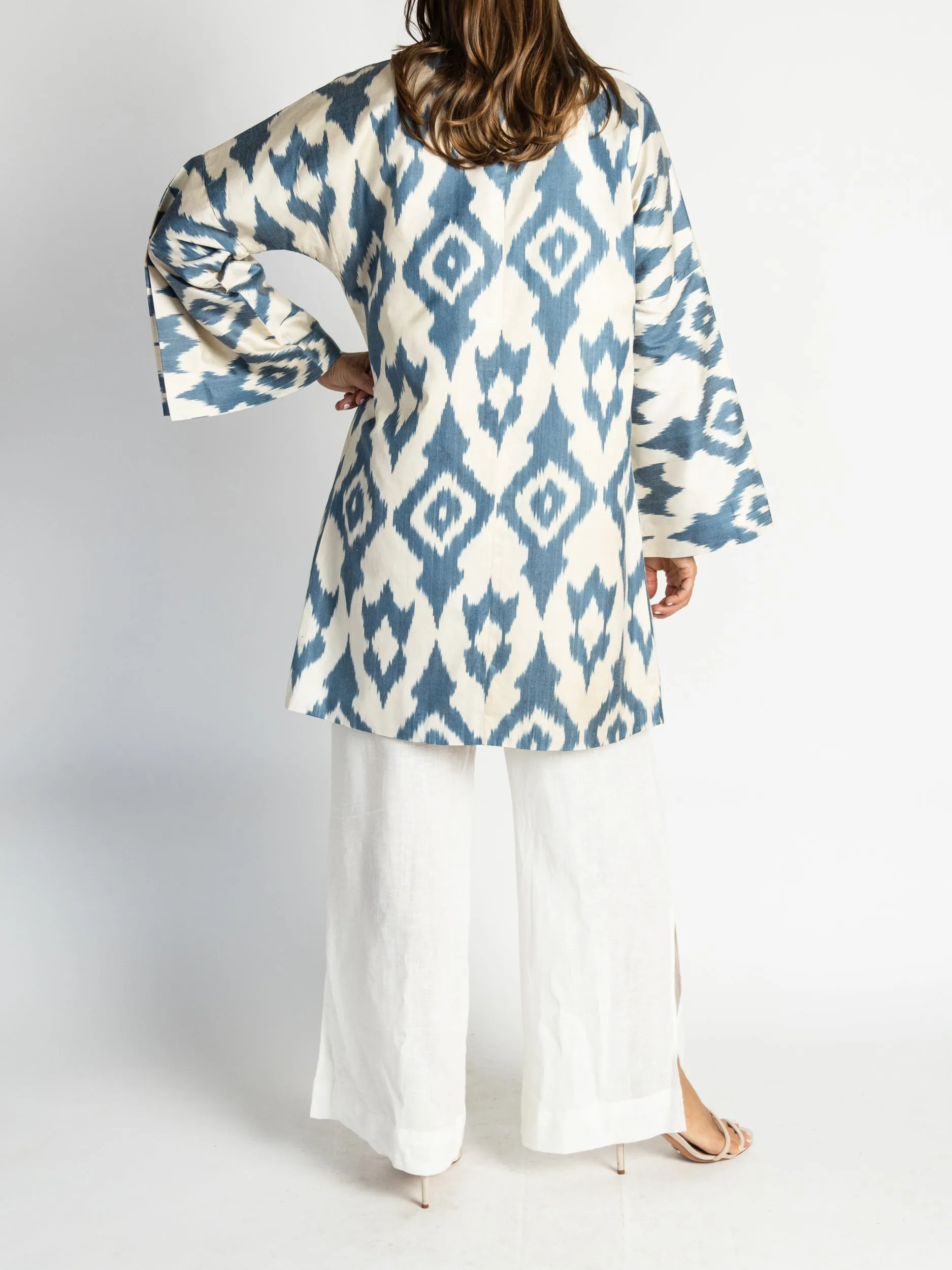 Silk Ikat Chapan Coat