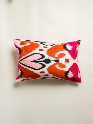 Silk Ikat True Love Pillow Cover