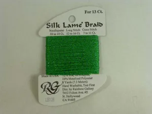 Silk Lame Braid LB136 Kelly Green