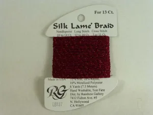 Silk Lame Braid LB137 Scarlet