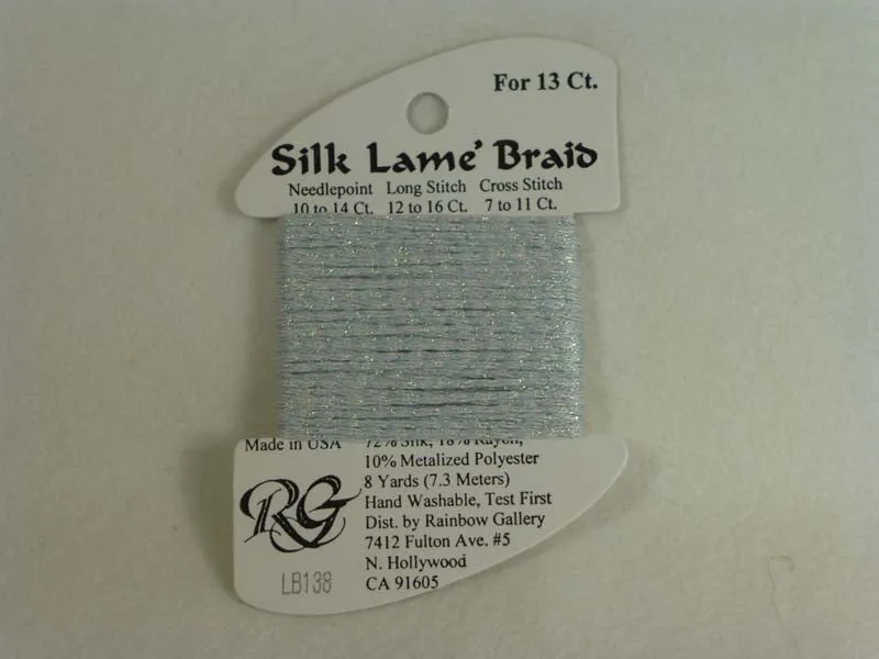 Silk Lame Braid LB138 Glacier