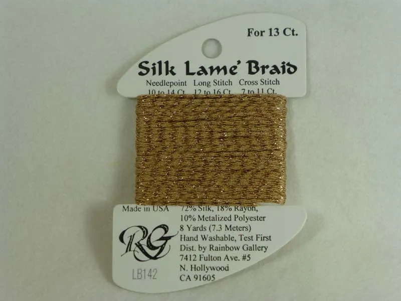 Silk Lame Braid LB142 Toasted Almond