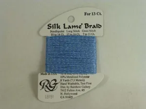Silk Lame Braid LB151 Azure Blue