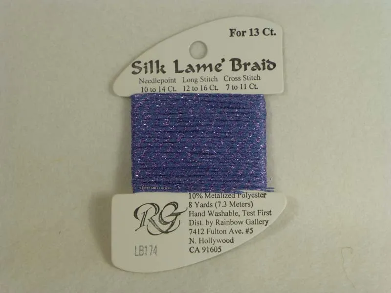 Silk Lame Braid LB174 Periwinkle