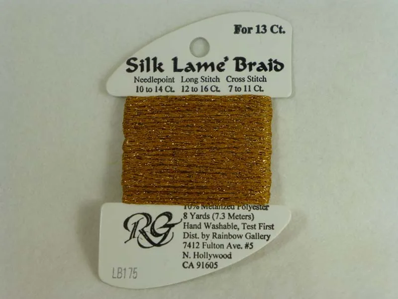 Silk Lame Braid LB175 Honey Gold