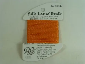 Silk Lame Braid LB177 Orange Pop