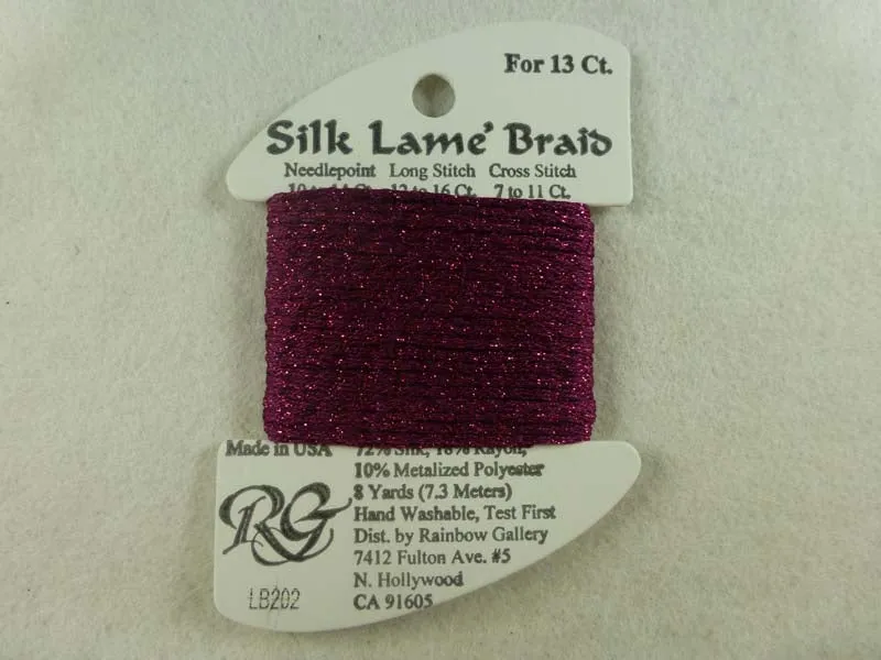 Silk Lame Braid LB202 Wild Plum