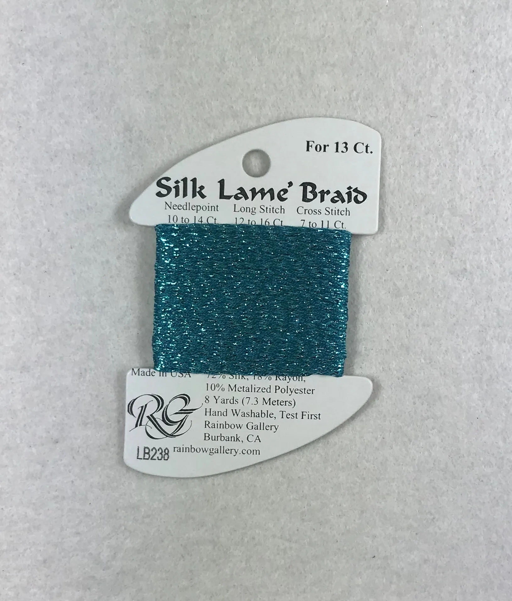 Silk Lame Braid LB238 Teal Zeal