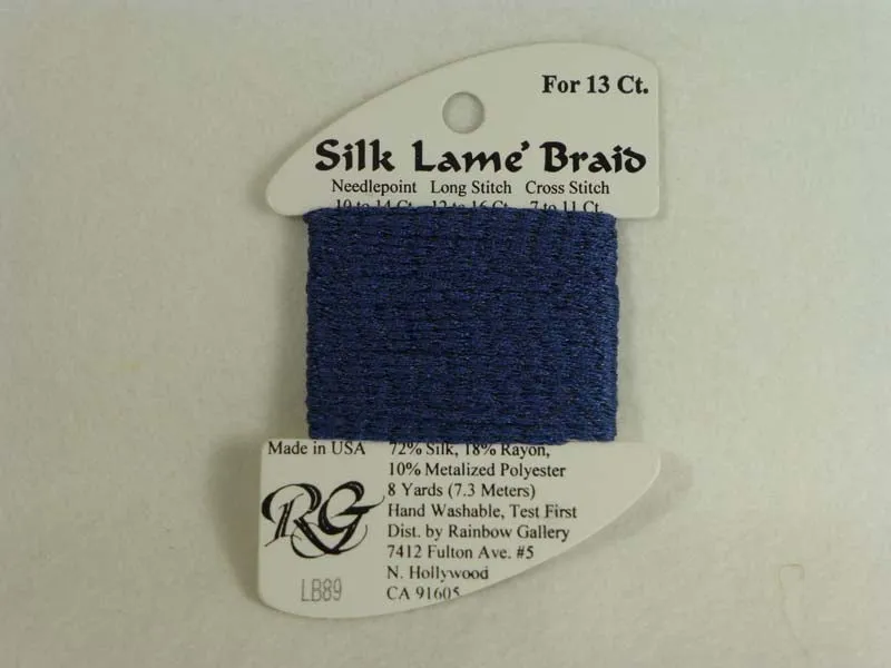 Silk Lame Braid LB89 Blue Jeans