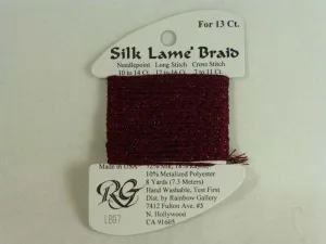 Silk Lame Braid LB97 Ruby Red