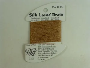 Silk Lame Braid SL101 Honey Bronze