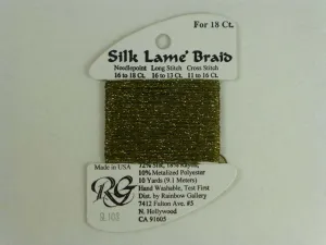 Silk Lame Braid SL103 Olive