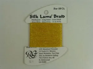Silk Lame Braid SL11 Yellow
