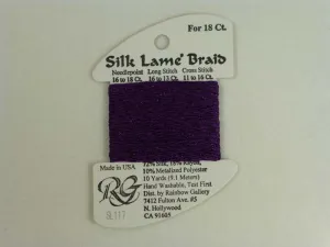 Silk Lame Braid SL117 Dark Violet