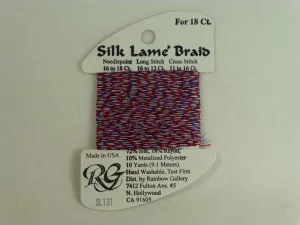 Silk Lame Braid SL131 Fourth of July