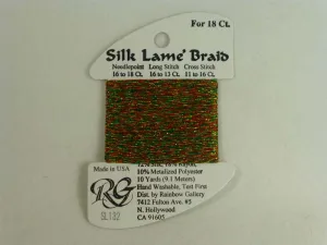 Silk Lame Braid SL132 Christmas