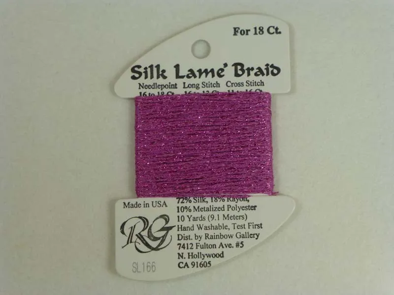 Silk Lame Braid SL166 Lite Fuchsia