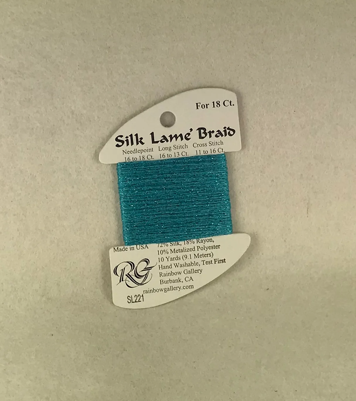 Silk Lame Braid SL221 Capri Breeze