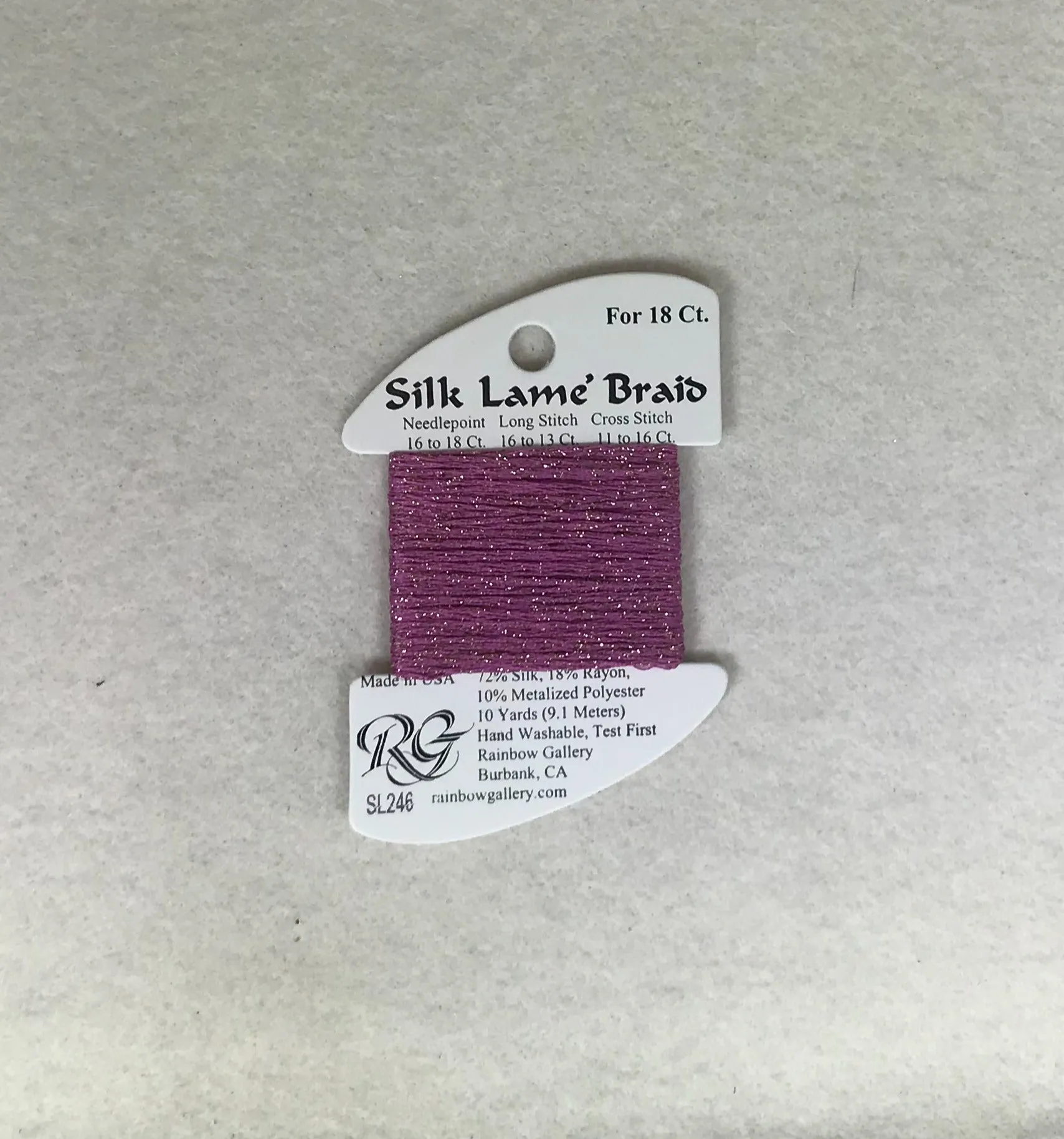 Silk Lame Braid SL246 Vintage Wine